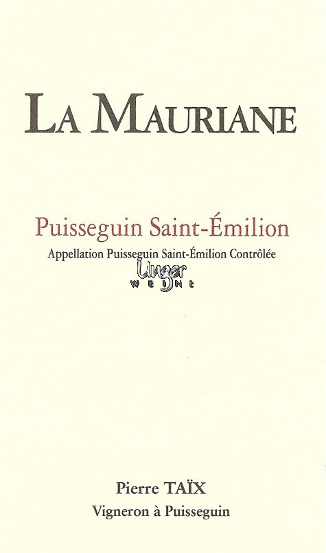 2021 Chateau La Mauriane Puisseguin Saint Emilion