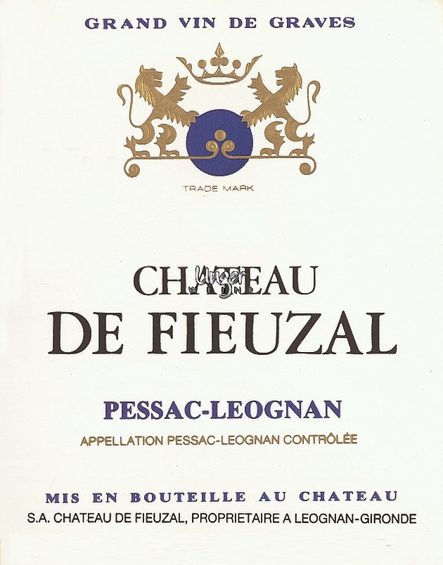 2021 Chateau de Fieuzal Blanc Chateau de Fieuzal Pessac Leognan